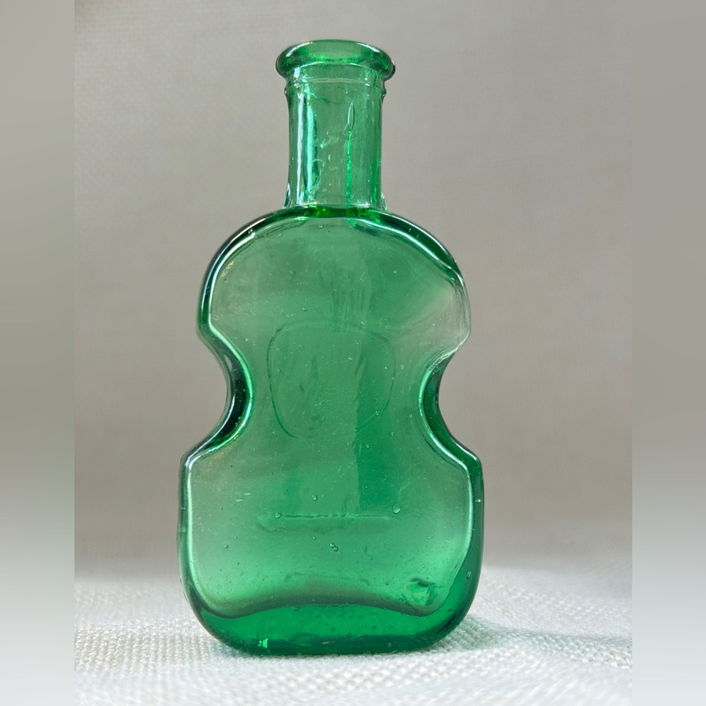Vintage Green Miniature Bottle
